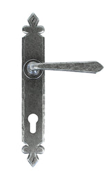 From The Anvil - Pewter Cromwell Lever Espag. Lock Set | Sku. 33068 | Trade Door Handles.