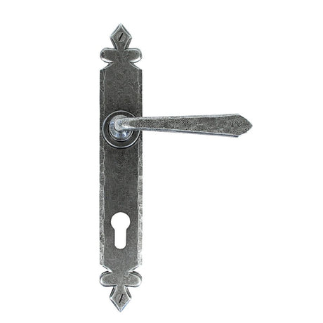 From The Anvil - Pewter Cromwell Lever Espag. Lock Set | Sku. 33068 | Trade Door Handles.