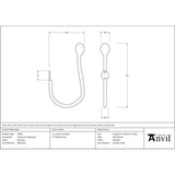 From The Anvil - Beeswax Curtain Tie Back (pair) | Sku. 33070 | Trade Door Handles.