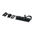 From The Anvil - Black 4" Shepherd's Crook Universal Bolt | Sku. 33072 | Trade Door Handles.