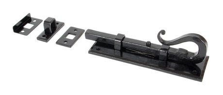 From The Anvil - Black 6" Shepherd's Crook Universal Bolt | Sku. 33073 | Trade Door Handles.
