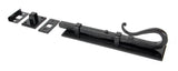 From The Anvil - Black 8" Shepherd's Crook Universal Bolt | Sku. 33074 | Trade Door Handles.