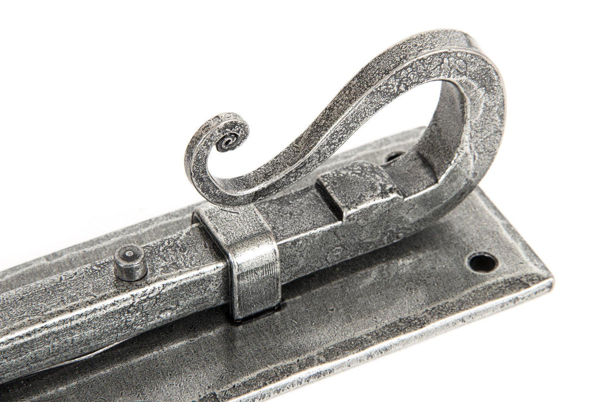 From The Anvil - Pewter 4" Shepherd's Crook Universal Bolt | Sku. 33075 | Trade Door Handles.