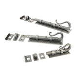 From The Anvil - Pewter 4" Shepherd's Crook Universal Bolt | Sku. 33075 | Trade Door Handles.