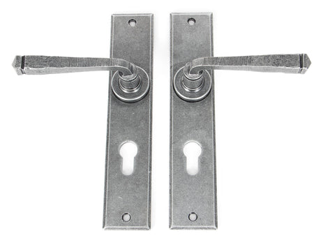 From The Anvil - Pewter Large Avon 72mm Centre Euro Lock Set | Sku. 33088 | Trade Door Handles.