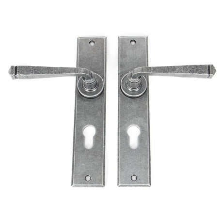 From The Anvil - Pewter Large Avon 72mm Centre Euro Lock Set | Sku. 33088 | Trade Door Handles.