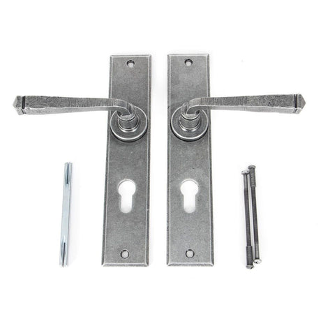 From The Anvil - Pewter Large Avon 72mm Centre Euro Lock Set | Sku. 33088 | Trade Door Handles.