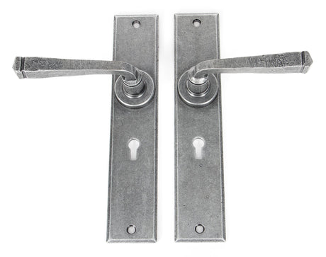 From The Anvil - Pewter Large Avon Lever Lock Set | Sku. 33089 | Trade Door Handles.