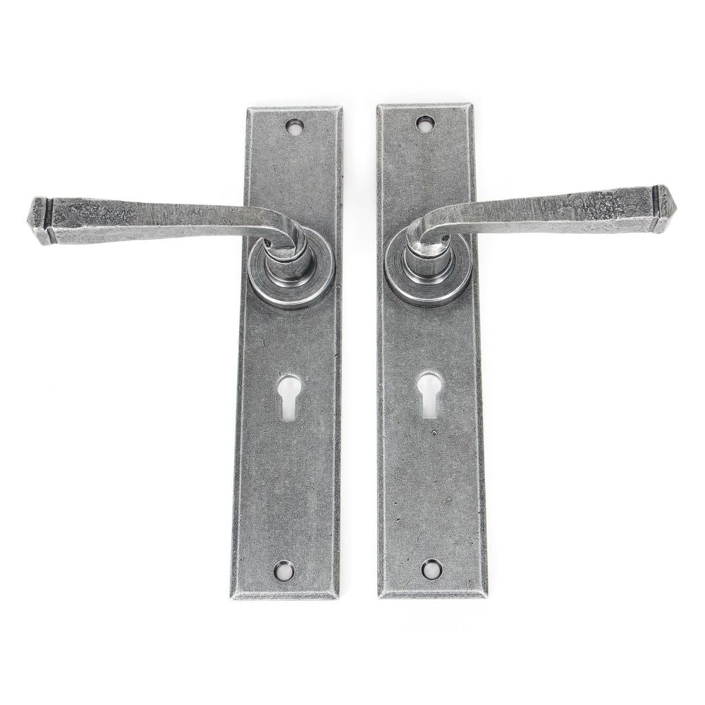 From The Anvil - Pewter Large Avon Lever Lock Set | Sku. 33089 | Trade Door Handles.