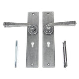 From The Anvil - Pewter Large Avon Lever Lock Set | Sku. 33089 | Trade Door Handles.