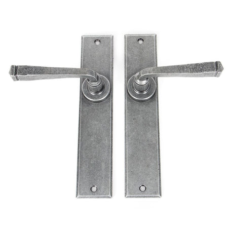 From The Anvil - Pewter Large Avon Lever Latch Set | Sku. 33090 | Trade Door Handles.
