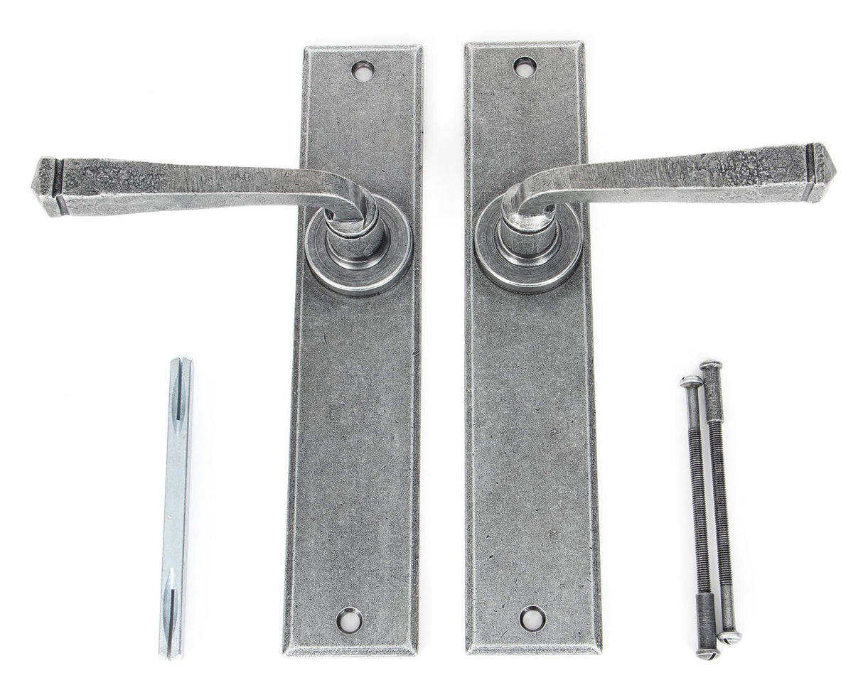 From The Anvil - Pewter Large Avon Lever Latch Set | Sku. 33090 | Trade Door Handles.