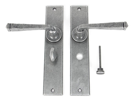 From The Anvil - Pewter Large Avon Lever Bathroom Set | Sku. 33091 | Trade Door Handles.