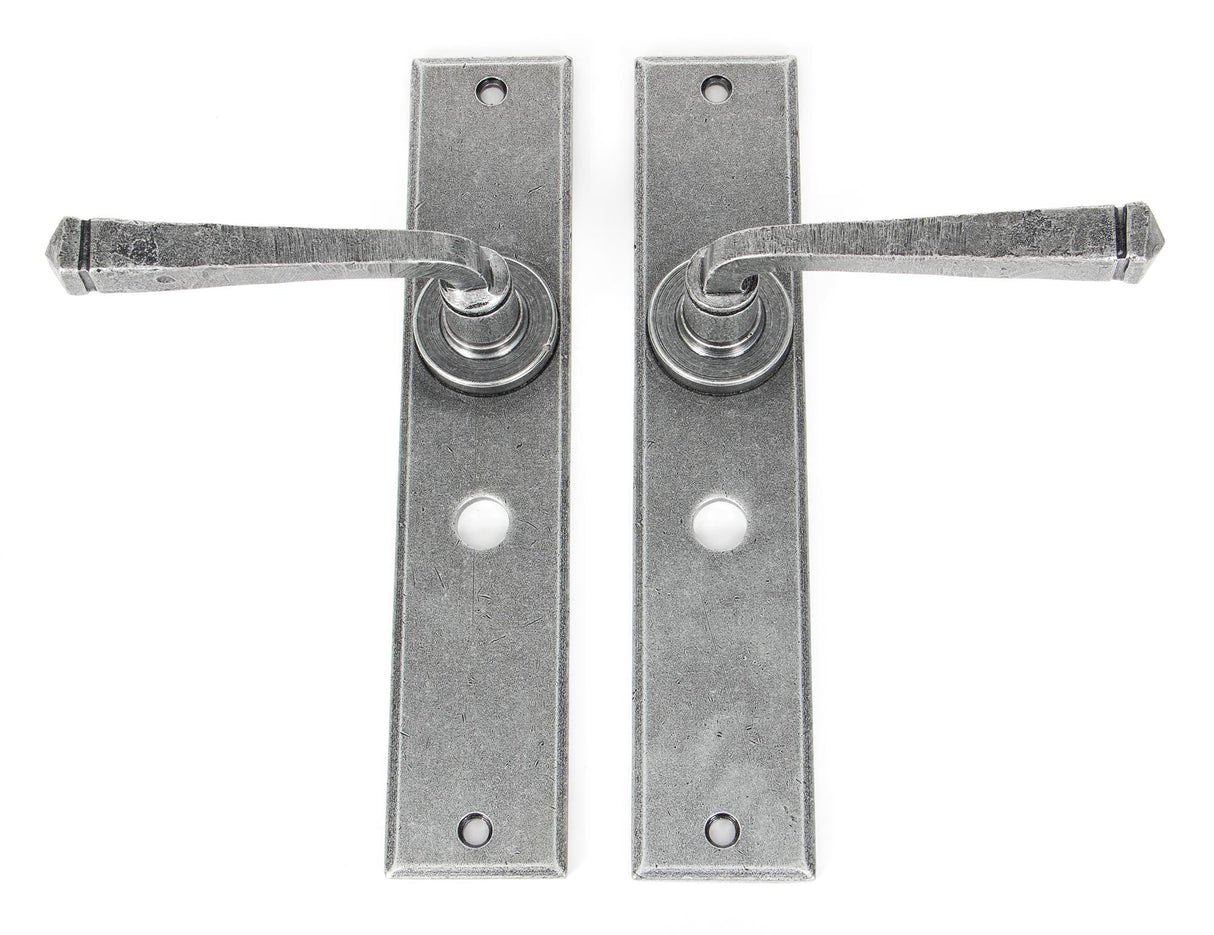 From The Anvil - Pewter Large Avon Lever Bathroom Set | Sku. 33091 | Trade Door Handles.