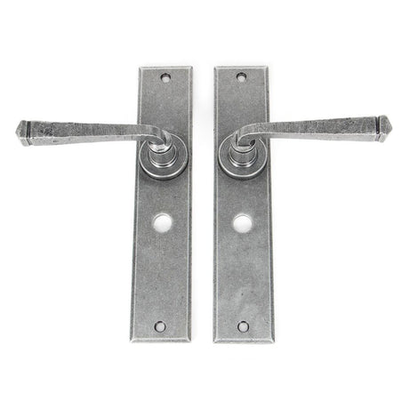 From The Anvil - Pewter Large Avon Lever Bathroom Set | Sku. 33091 | Trade Door Handles.