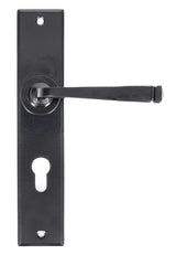 From The Anvil - Black Large Avon 72mm Centre Euro Lock Set | Sku. 33092 | Trade Door Handles.