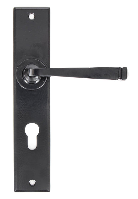 From The Anvil - Black Large Avon 72mm Centre Euro Lock Set | Sku. 33092 | Trade Door Handles.