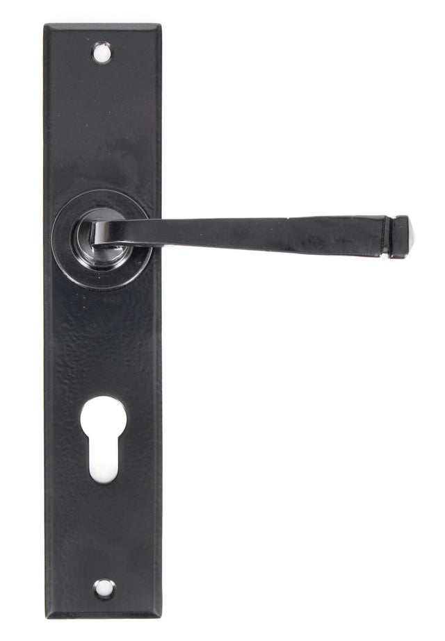 From The Anvil - Black Large Avon 72mm Centre Euro Lock Set | Sku. 33092 | Trade Door Handles.