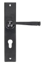 From The Anvil - Black Large Avon 72mm Centre Euro Lock Set | Sku. 33092 | Trade Door Handles.