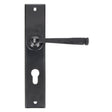 From The Anvil - Black Large Avon 72mm Centre Euro Lock Set | Sku. 33092 | Trade Door Handles.