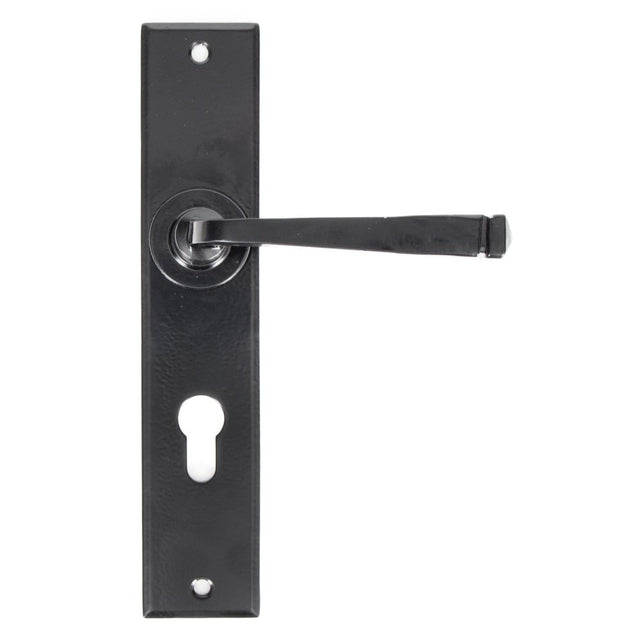 From The Anvil - Black Large Avon 72mm Centre Euro Lock Set | Sku. 33092 | Trade Door Handles.