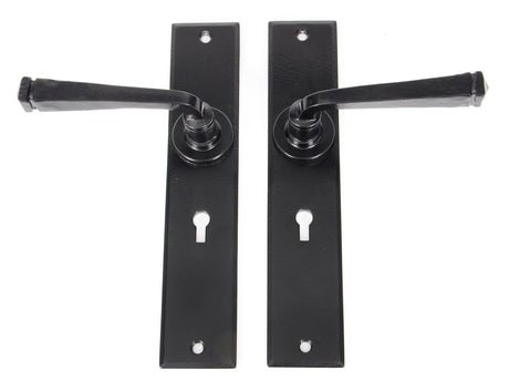 From The Anvil - Black Large Avon Lever Lock Set | Sku. 33093 | Trade Door Handles.