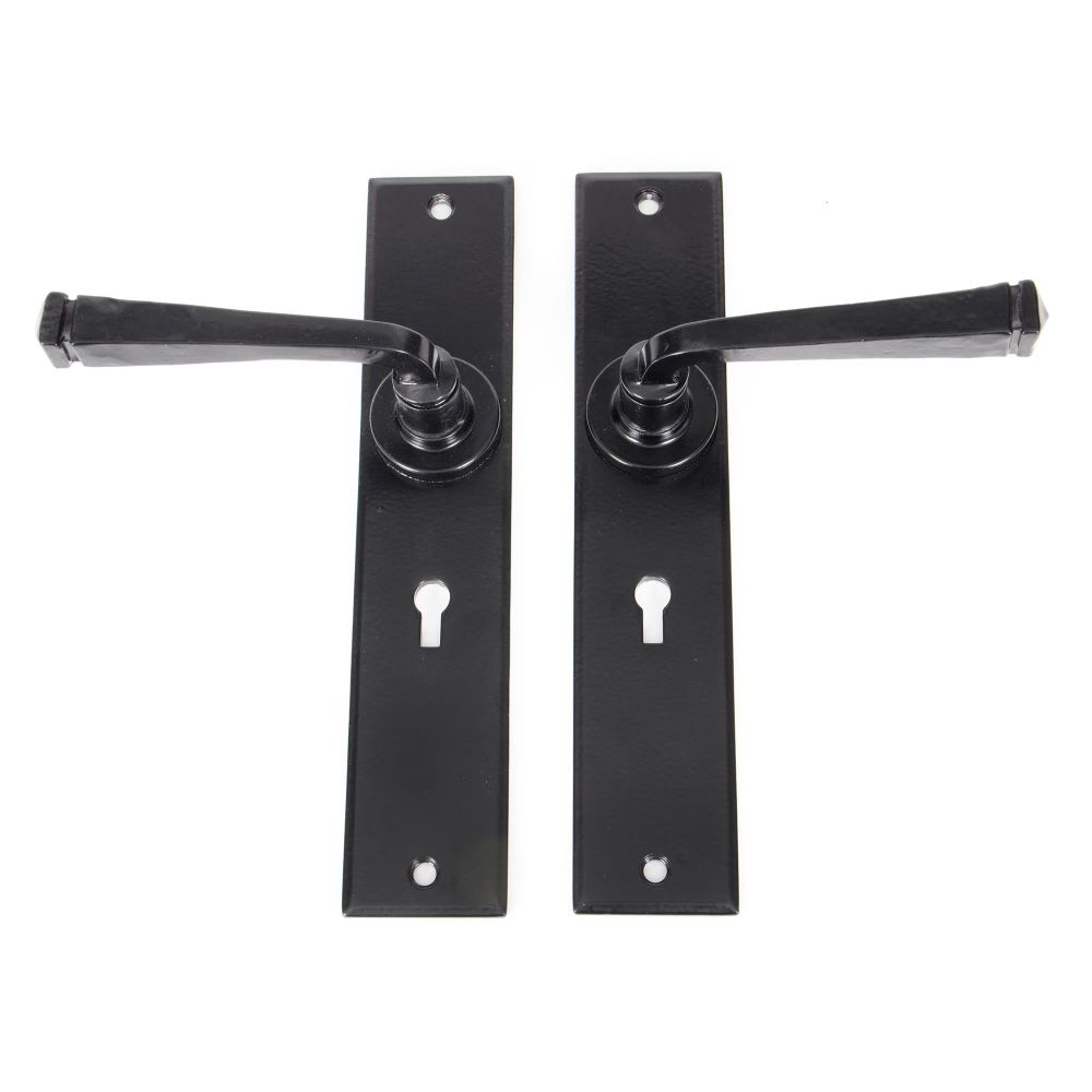From The Anvil - Black Large Avon Lever Lock Set | Sku. 33093 | Trade Door Handles.