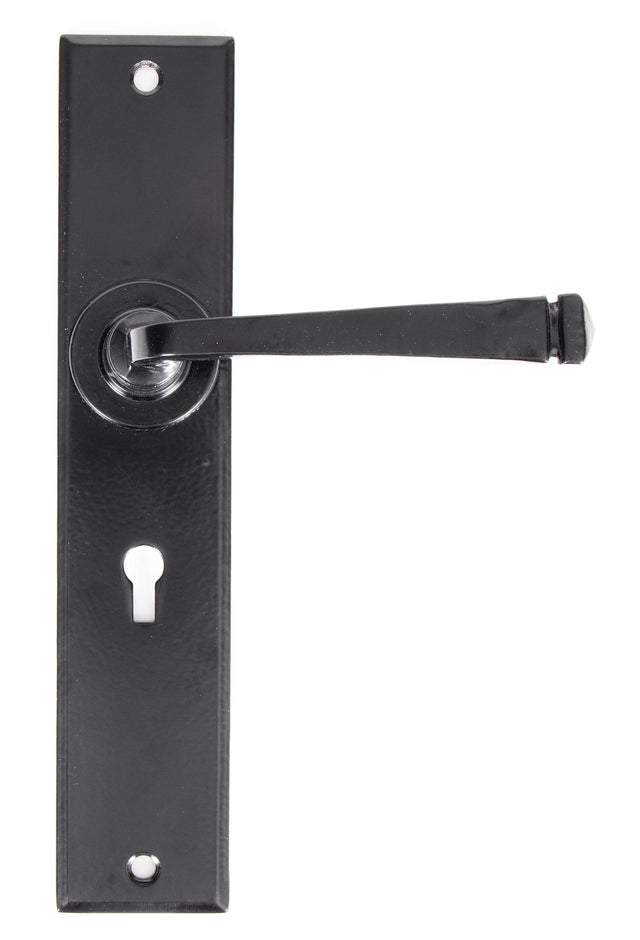 From The Anvil - Black Large Avon Lever Lock Set | Sku. 33093 | Trade Door Handles.