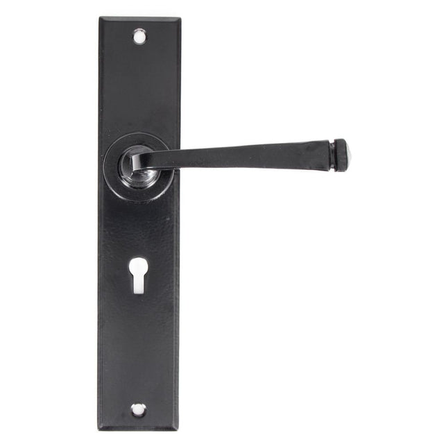 From The Anvil - Black Large Avon Lever Lock Set | Sku. 33093 | Trade Door Handles.