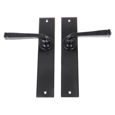 From The Anvil - Black Large Avon Lever Latch Set | Sku. 33094 | Trade Door Handles.