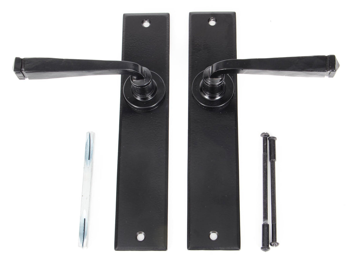 From The Anvil - Black Large Avon Lever Latch Set | Sku. 33094 | Trade Door Handles.
