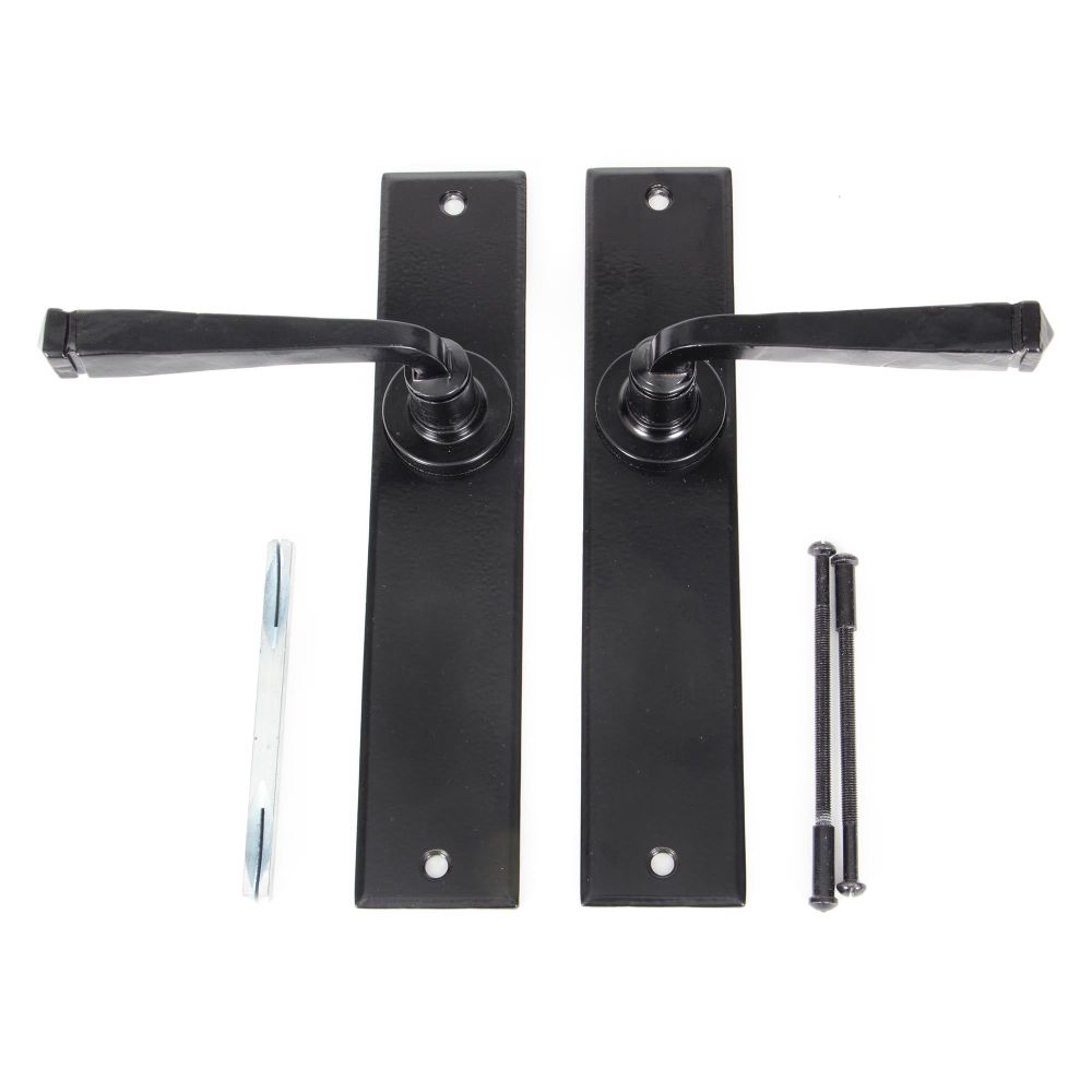 From The Anvil - Black Large Avon Lever Latch Set | Sku. 33094 | Trade Door Handles.