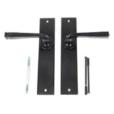 From The Anvil - Black Large Avon Lever Latch Set | Sku. 33094 | Trade Door Handles.