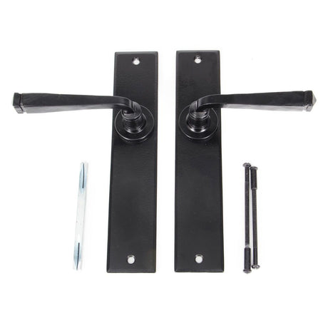 From The Anvil - Black Large Avon Lever Latch Set | Sku. 33094 | Trade Door Handles.