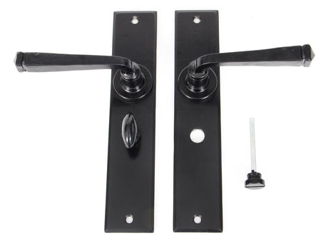 From The Anvil - Black Large Avon Lever Bathroom Set | Sku. 33095 | Trade Door Handles.