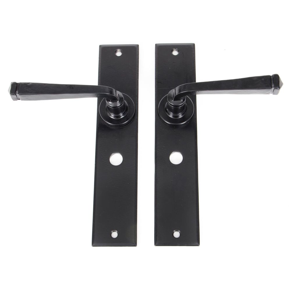 From The Anvil - Black Large Avon Lever Bathroom Set | Sku. 33095 | Trade Door Handles.