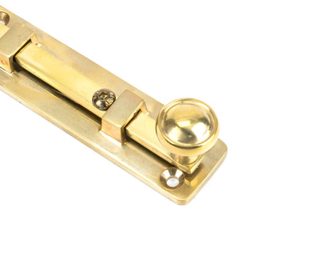 From The Anvil - Polished Brass 4" Universal Bolt | Sku. 33096 | Trade Door Handles.
