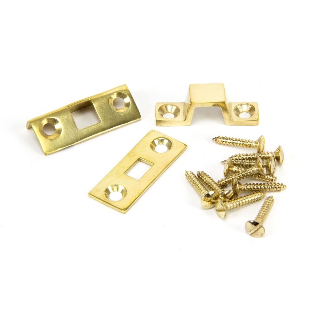 From The Anvil - Polished Brass 4" Universal Bolt | Sku. 33096 | Trade Door Handles.