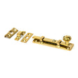 From The Anvil - Polished Brass 4" Universal Bolt | Sku. 33096 | Trade Door Handles.