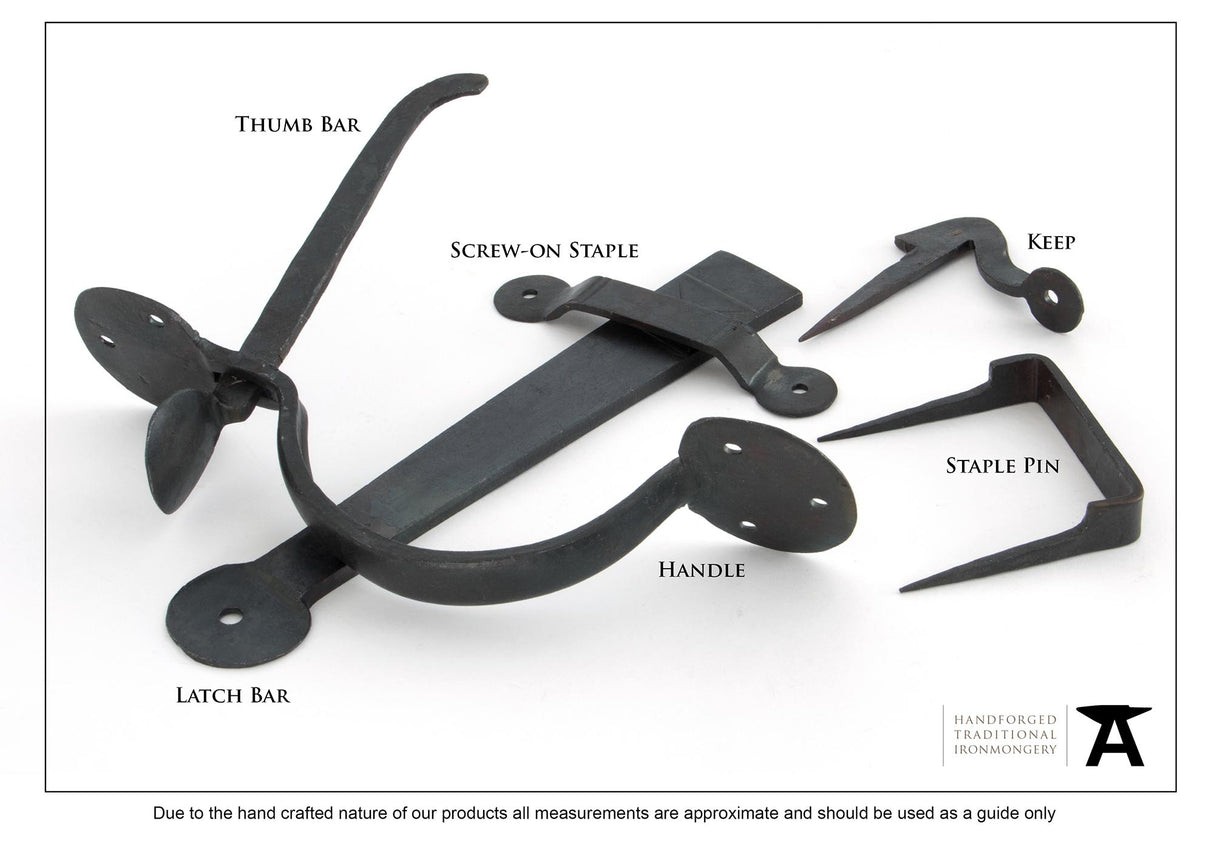 From The Anvil - Beeswax Medium Bean Thumblatch | Sku. 33101 | Trade Door Handles.