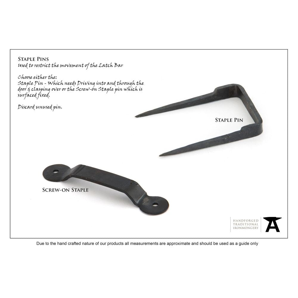 From The Anvil - Beeswax Medium Bean Thumblatch | Sku. 33101 | Trade Door Handles.