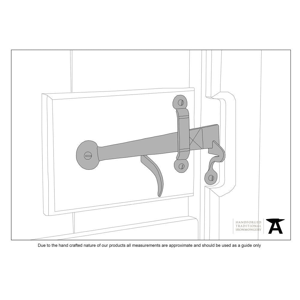 From The Anvil - Beeswax Medium Bean Thumblatch | Sku. 33101 | Trade Door Handles.