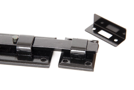 From The Anvil - Black 6" French Door Bolt | Sku. 33113 | Trade Door Handles.