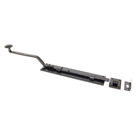 From The Anvil - Black 10" French Door Bolt | Sku. 33114 | Trade Door Handles.