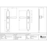 From The Anvil - Black Cromwell Lever Lock Set | Sku. 33116 | Trade Door Handles.