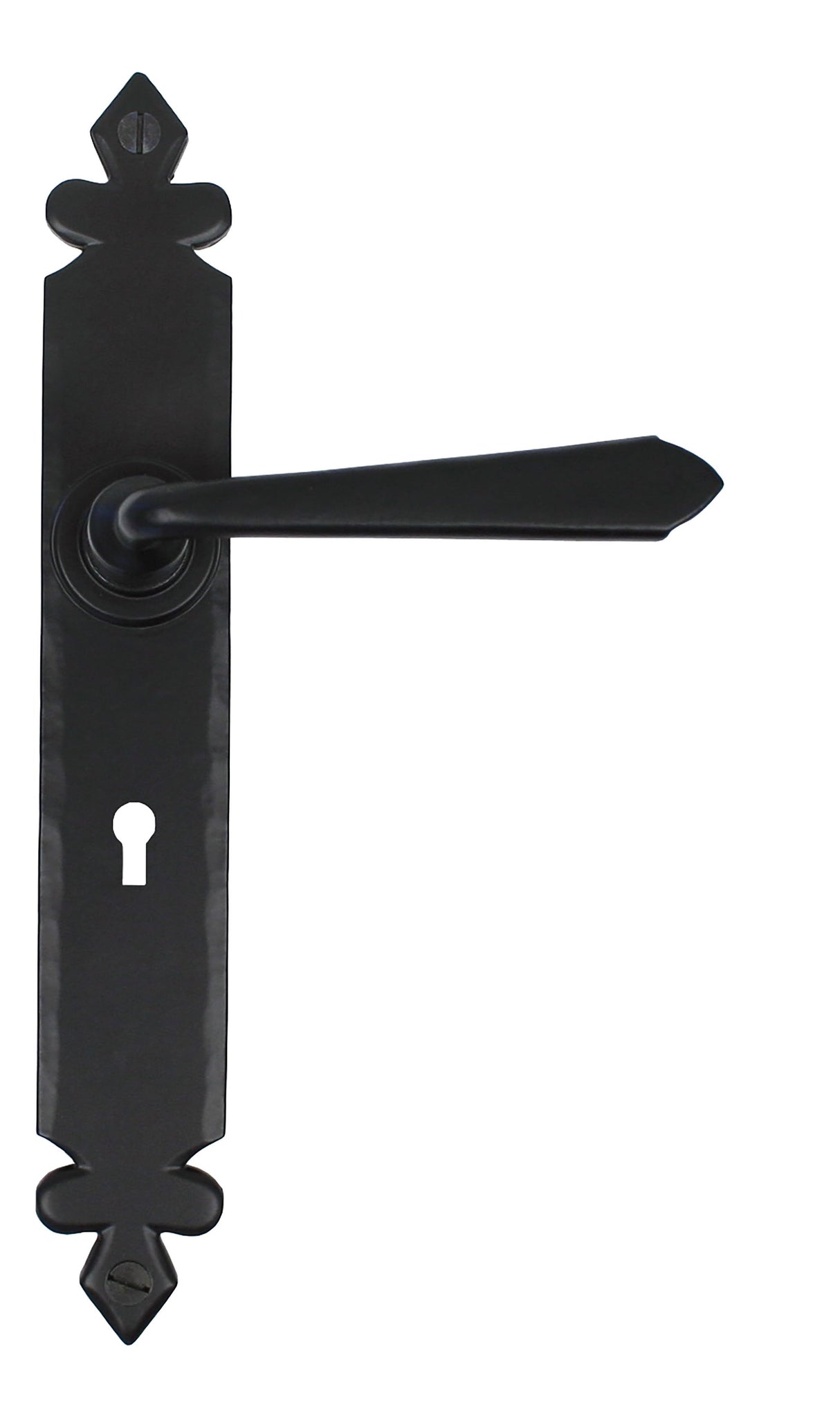 From The Anvil - Black Cromwell Lever Lock Set | Sku. 33116 | Trade Door Handles.