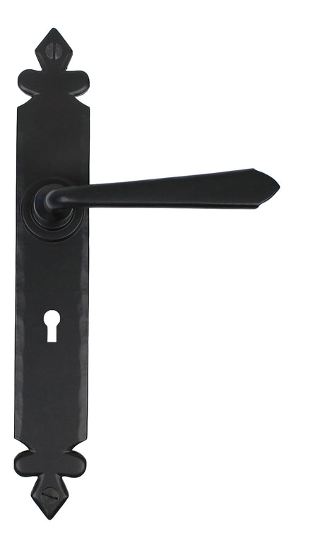From The Anvil - Black Cromwell Lever Lock Set | Sku. 33116 | Trade Door Handles.