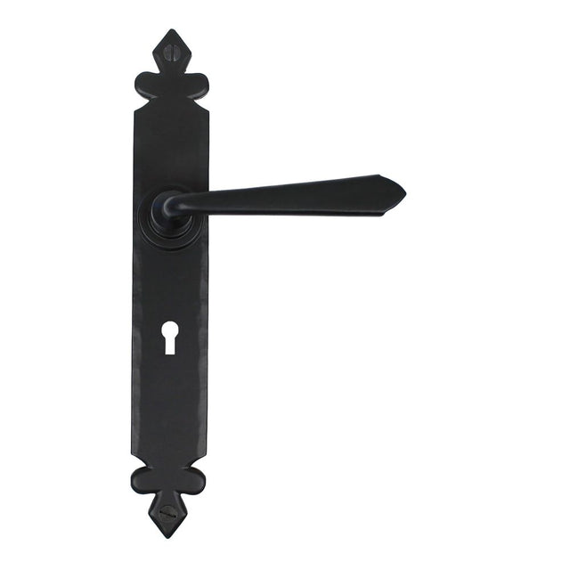From The Anvil - Black Cromwell Lever Lock Set | Sku. 33116 | Trade Door Handles.