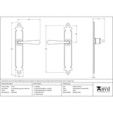 From The Anvil - Black Cromwell Lever Latch Set | Sku. 33117 | Trade Door Handles.