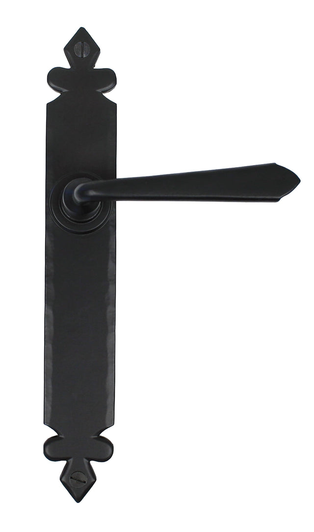From The Anvil - Black Cromwell Lever Latch Set | Sku. 33117 | Trade Door Handles.